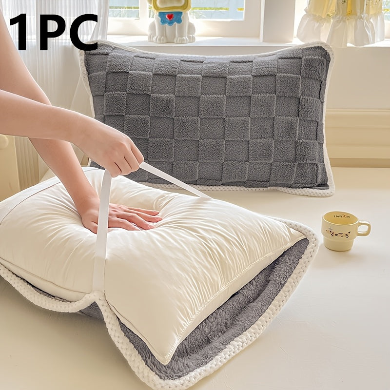 Waterproof Pillow Protector with Elastic Straps, Single Pack - Size 48.26x78.74 cm - Made of Taffeta Fabric, Woven, with a Weight of 120-140g per Square Meter. Polyester Cover that is Machine Washable for use in Homes, Hotels, and B&Bs.