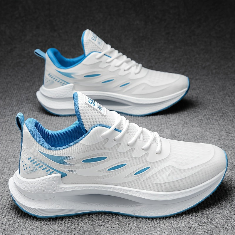 Ventilated running shoes with shock absorption for outdoor workouts