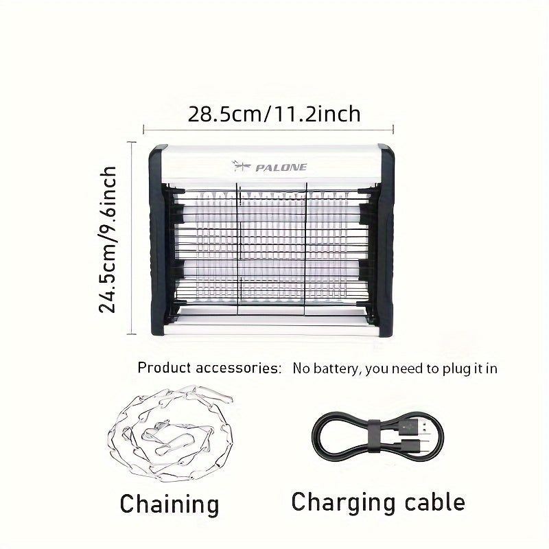 PAIOLINE NanoScale UV Mosquito Killer Lamp uses USB power and is chemical-free for indoor and outdoor insect control. Ideal for bedrooms, kitchens, and courtyards, it requires no battery as
