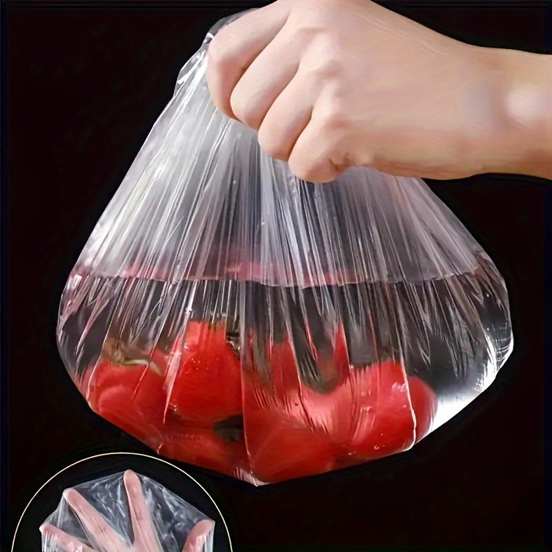 96-pack of elastic stretchable food storage covers - made from reusable plastic, these bowl covers are translucent and can also be used to seal plates. They are an ideal alternative to foil and plastic wrap.