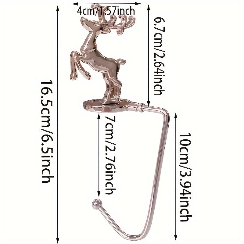 Our Christmas Socks Hook Metal Fireplace Ornament Set includes 1pc, 4pcs, or 6pcs of hooks to hang your festive socks on the fireplace. These hooks are perfect for storing your Christmas socks and make for a great holiday gift.