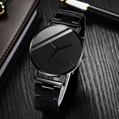 Men's stylish quartz watch with zinc alloy case and band, suitable for everyday wear and special occasions. Ideal gift.