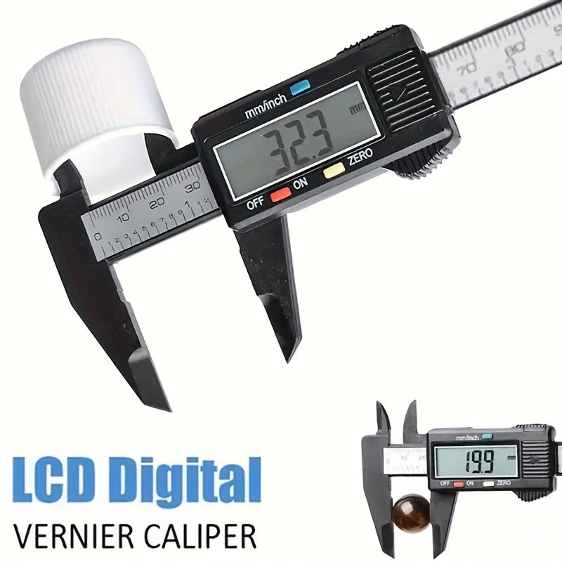 Professional 6-inch LCD digital vernier caliper for precision measuring in industrial settings, with large display and easy-to-read scale.