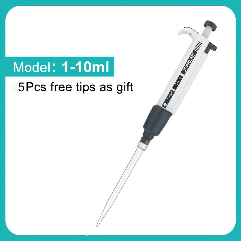 JOANLAB Single Channel Digital Adjustable Micropipette with Tips