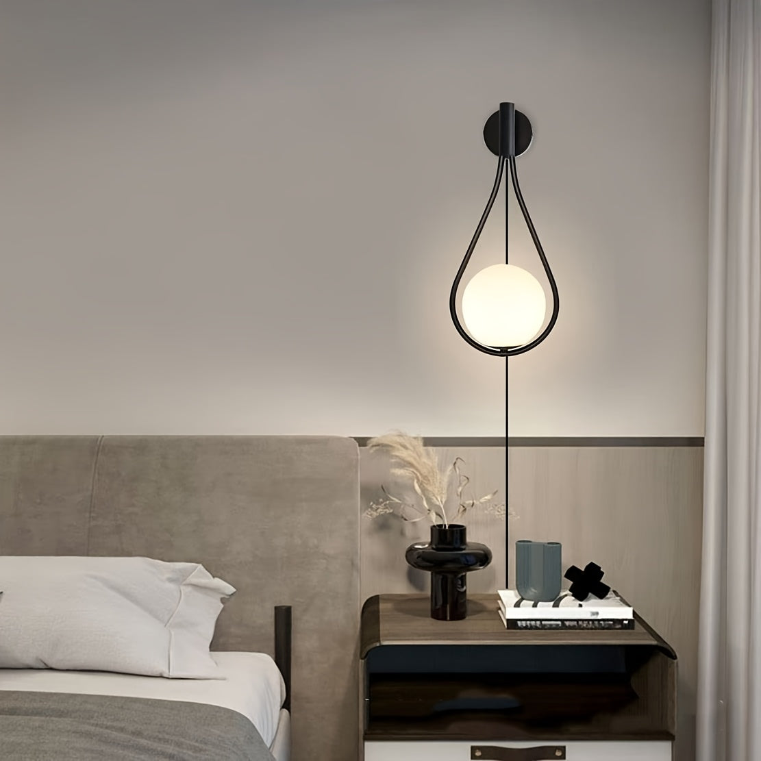 Light Luxury Nordic wall light for living room and bedroom decor, with simple, creative design.