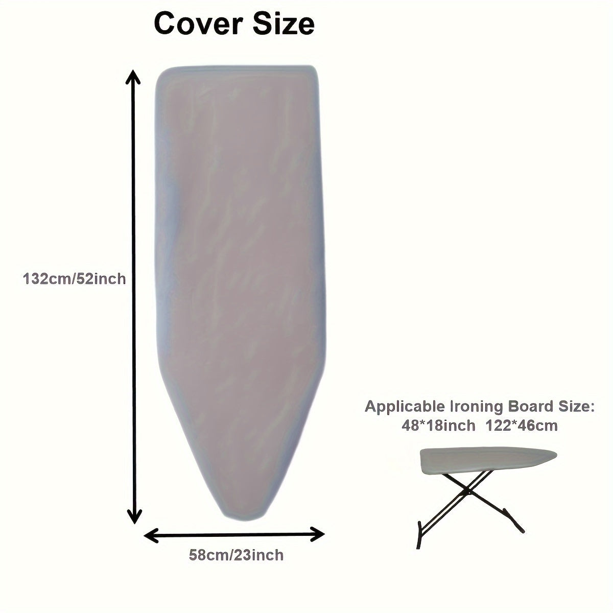 Upgrade your ironing experience with the 1pc Premium Thickened Ironing Board Cover. This universal fit cover is made from four layers of durable paper, ensuring long-lasting quality. The heat-retaining steam-reflective surface not only speeds up ironing