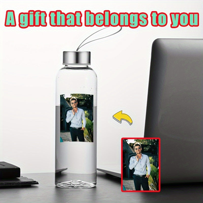 Customizable sports water bottle made of lightweight, PVC-free plastic for outdoor activities like cycling and hiking - Great gift for holidays.