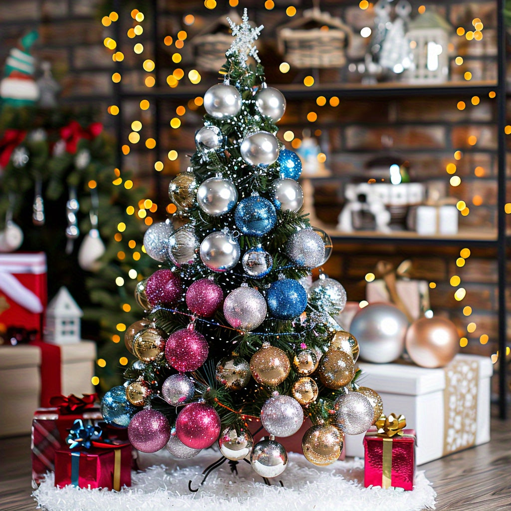 24 new Christmas ball decorations for use in shopping malls, hotels, KTV, holidays, and wedding parties.