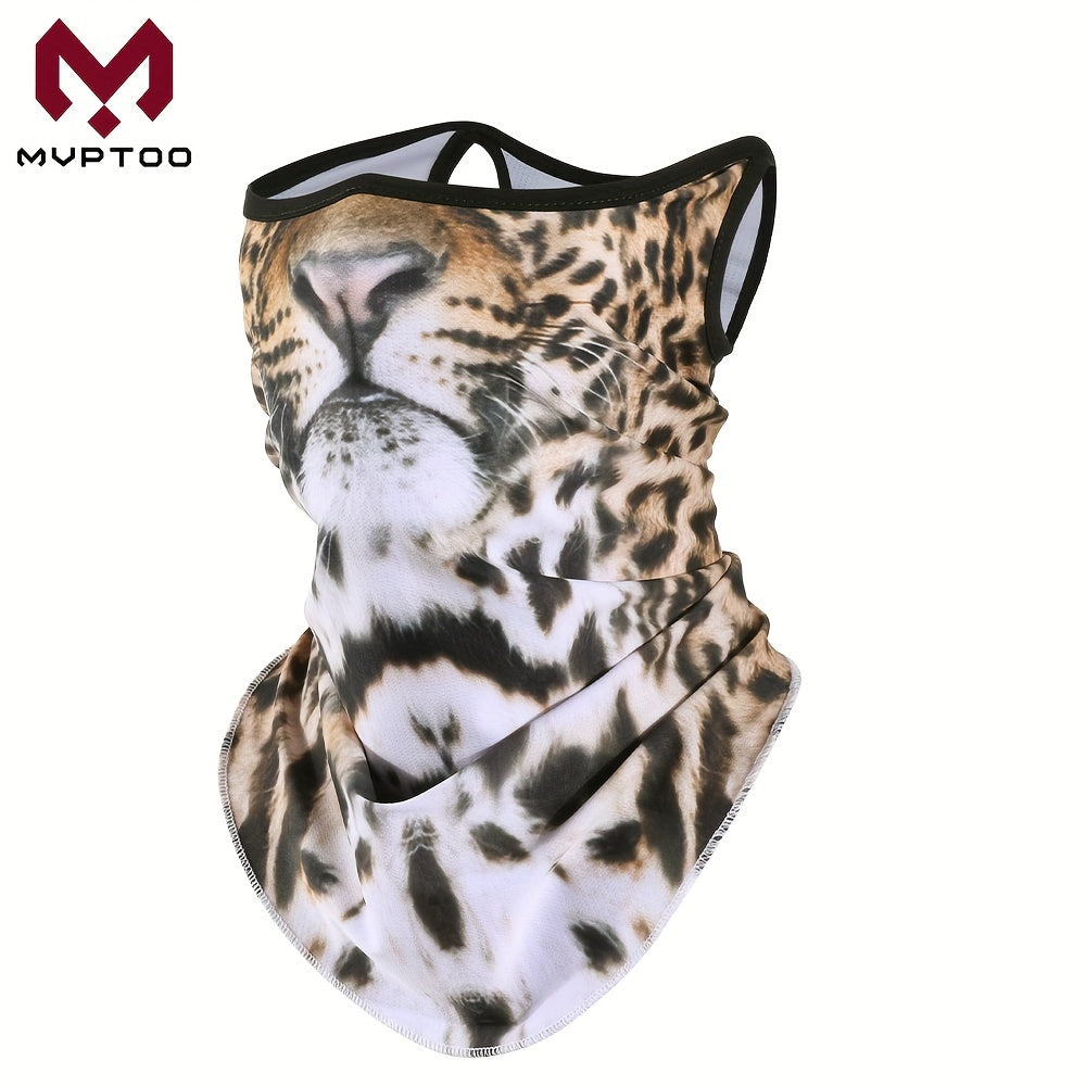 Stay warm and stylish with the MVPTOO 3D Printed Scarf featuring hanging ear loops and an animal print design. Ideal for cycling, motorcycling, and outdoor activities, this versatile accessory can be worn as a balaclava, full face mask, or neck warmer.