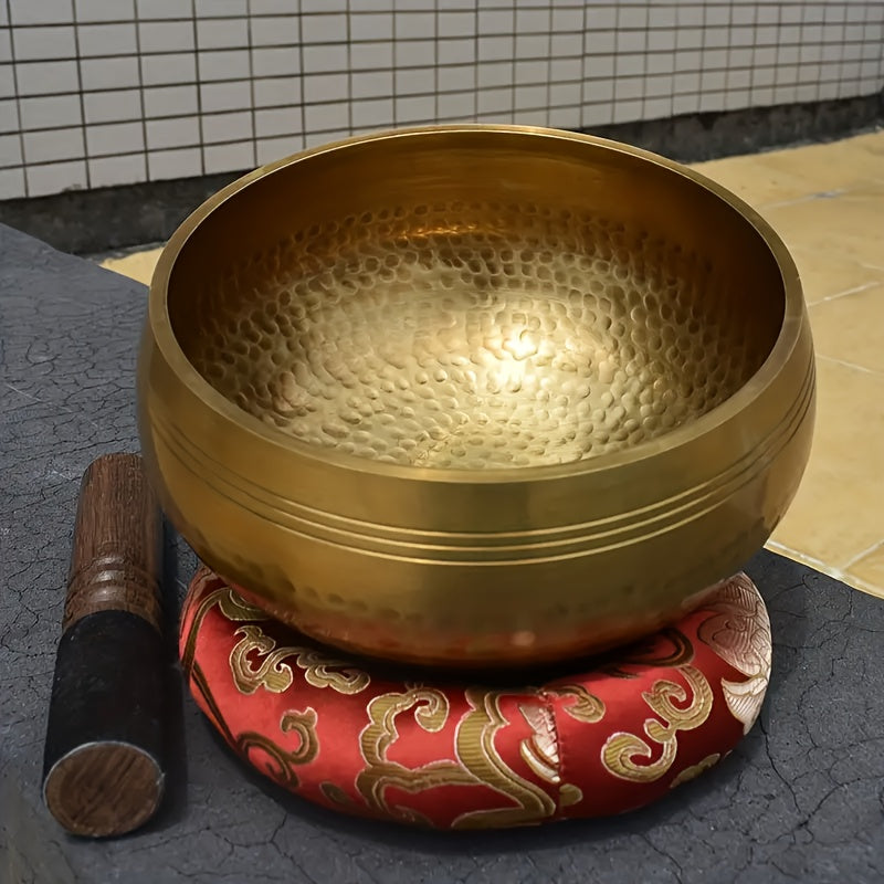 17.78cm Singing Bowl for Mindfulness and Anxiety Release, Sound Healing, Spa Therapy, Musical Chimes - Eid Al-Adha Mubarak