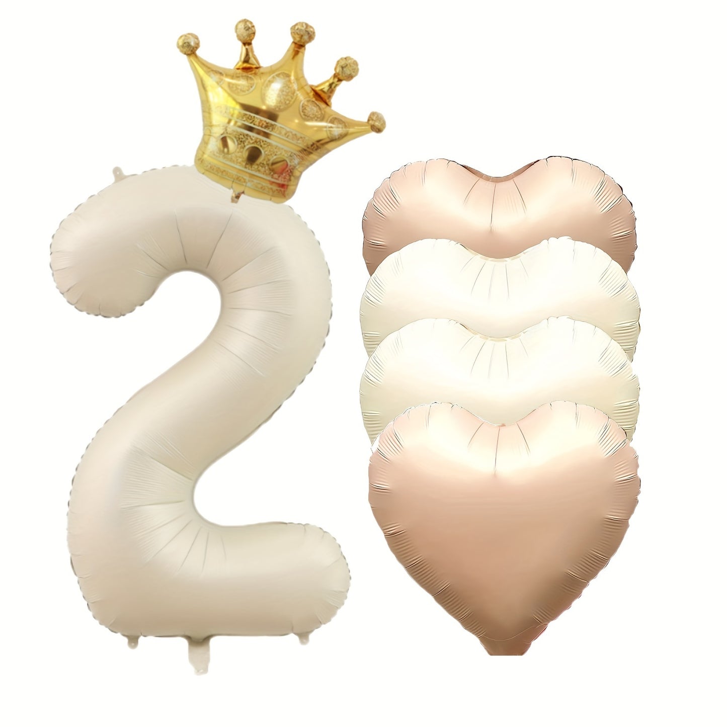 6-piece Number Foil Balloon Set for birthday parties, anniversaries, and themed events. Perfect for photo props and creating a festive atmosphere.