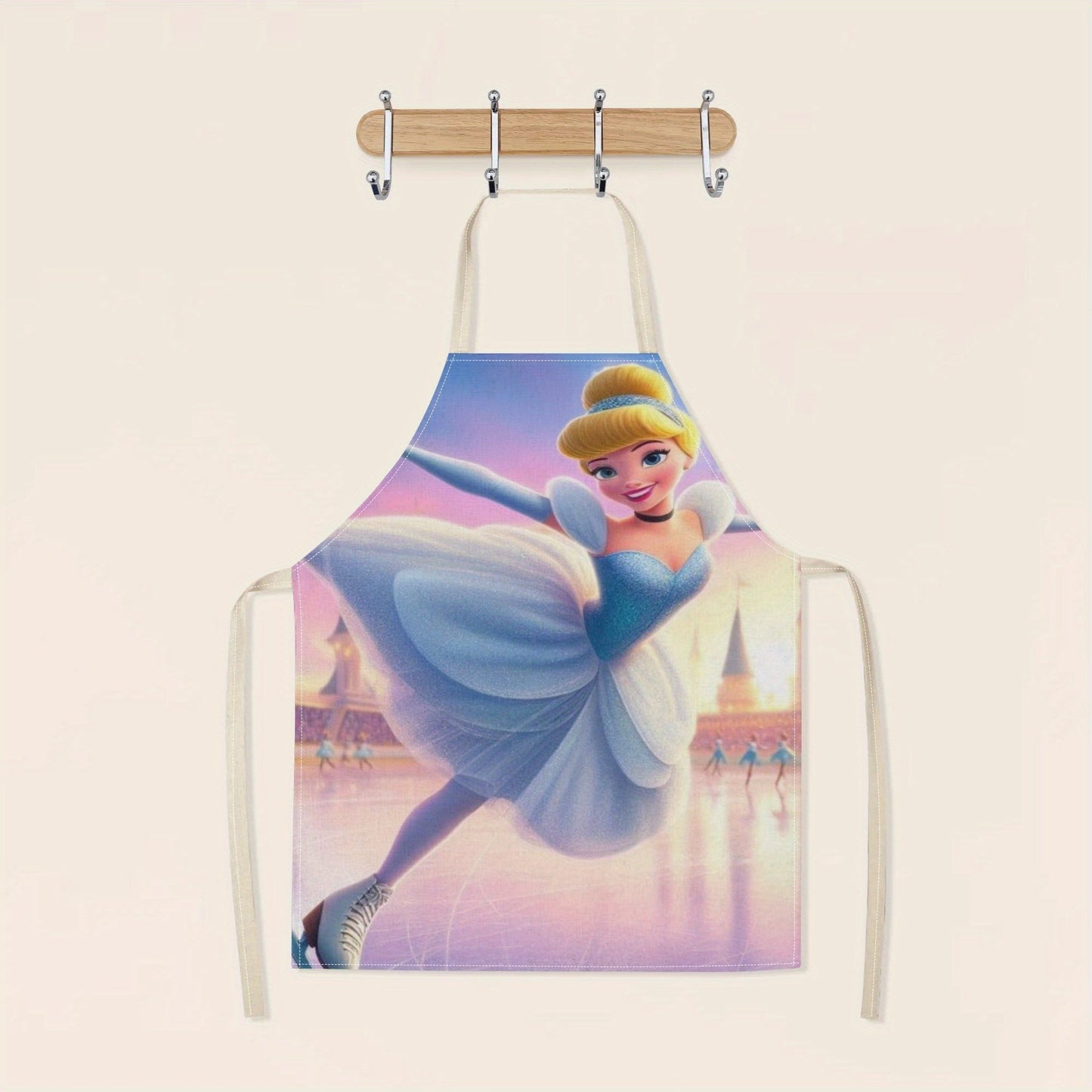 Stay dry and mess-free with the Disney Elsa Waterproof Apron. Featuring a vibrant cartoon print and made from durable polyester, this apron is perfect for home, restaurants, cafes, and more. The stylish and simple design includes an adjustable neck strap