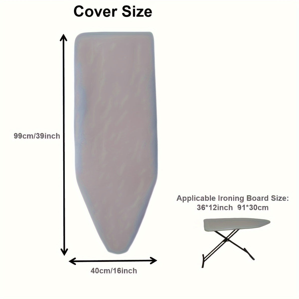 Upgrade your ironing experience with the 1pc Premium Thickened Ironing Board Cover. This universal fit cover is made from four layers of durable paper, ensuring long-lasting quality. The heat-retaining steam-reflective surface not only speeds up ironing