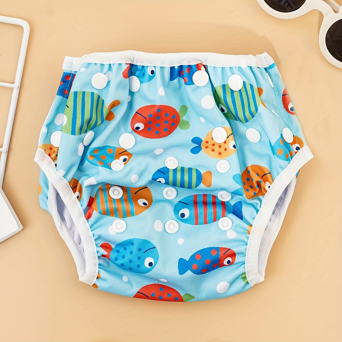 1 Piece of Happyflute Summer Baby Reusable Swimming Diapers: Waterproof Training Pants for Baby Swimming