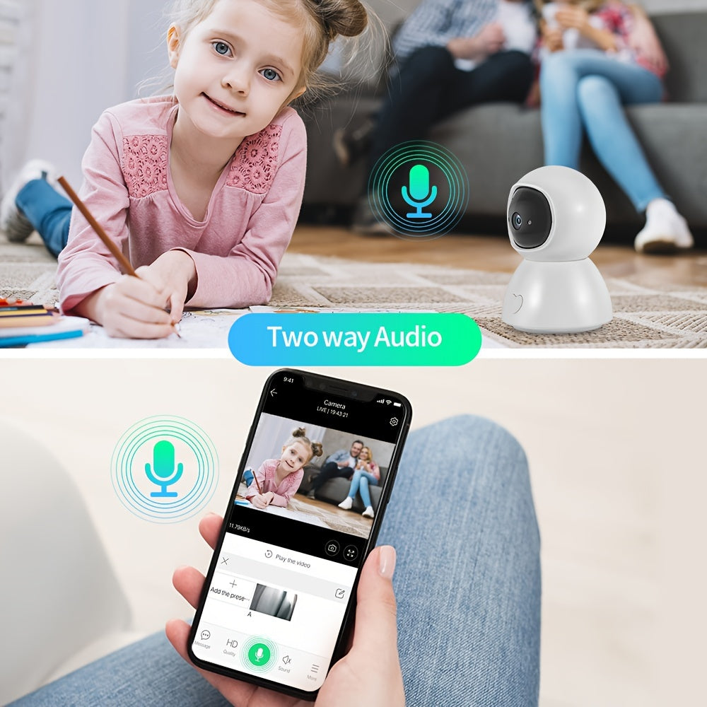 The ST-288-4M-TY smart camera offers high-definition video for remote monitoring on your mobile phone, allowing you to easily call and monitor your child with just one click for added security.