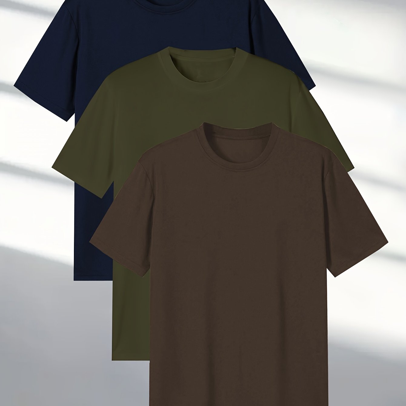 Men's 3-piece Short Sleeve T-Shirt Set 424