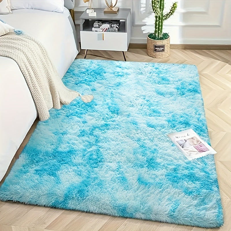 Plush and Cozy Area Rug for Living Room and Bedroom - Luxuriously Soft, Fluffy Polyester Carpet with Non-Slip Backing for Home Decor