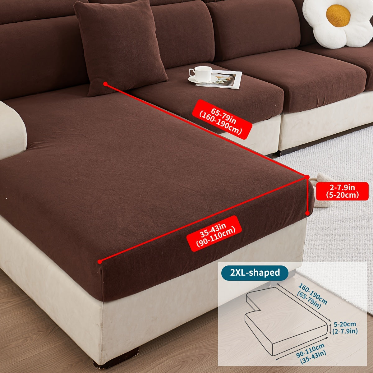 Pet friendly non-slip sofa cover for all seasons, dustproof and universal fit for furniture protection in any room.