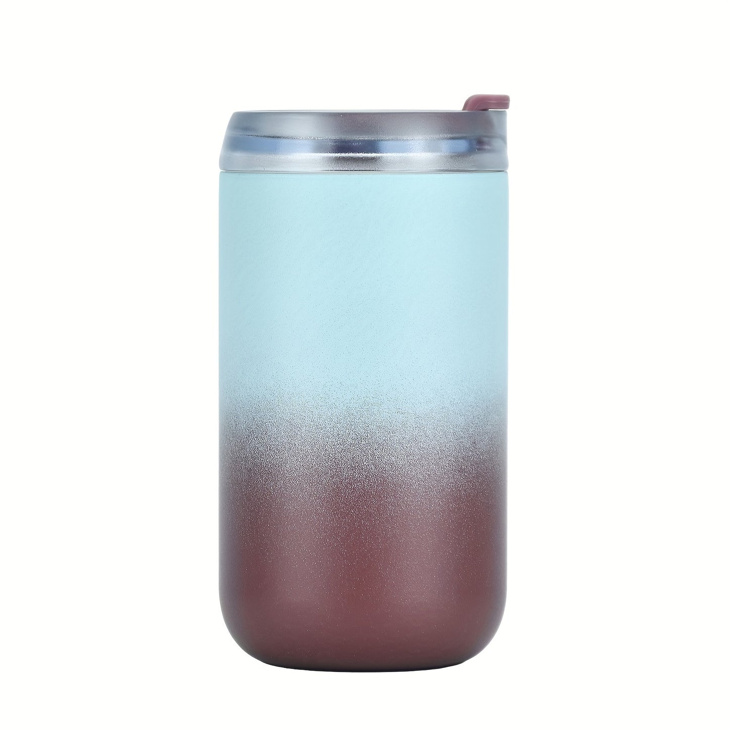 13.5oz stainless steel travel mug with leakproof flip lid for hot and iced drinks. BPA-free, dishwasher safe, 400ml capacity.