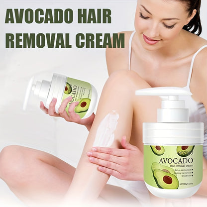 Avocado hair removal cream is plant-based, gentle, painless, and residue-free.