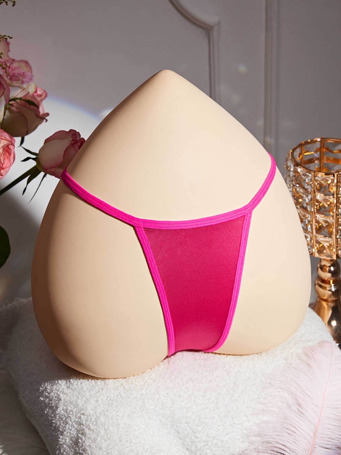 Solid color G-string & sexy panties for women