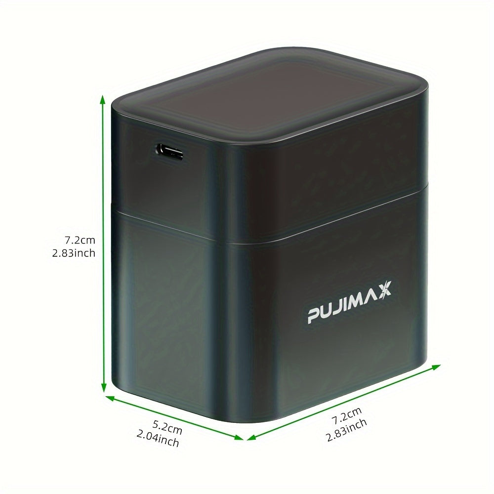 8pcs PUJIMAX 3400mWh lithium battery bundle with all-in-one yellow charging box. Supports only 1.5V rechargeable lithium batteries.