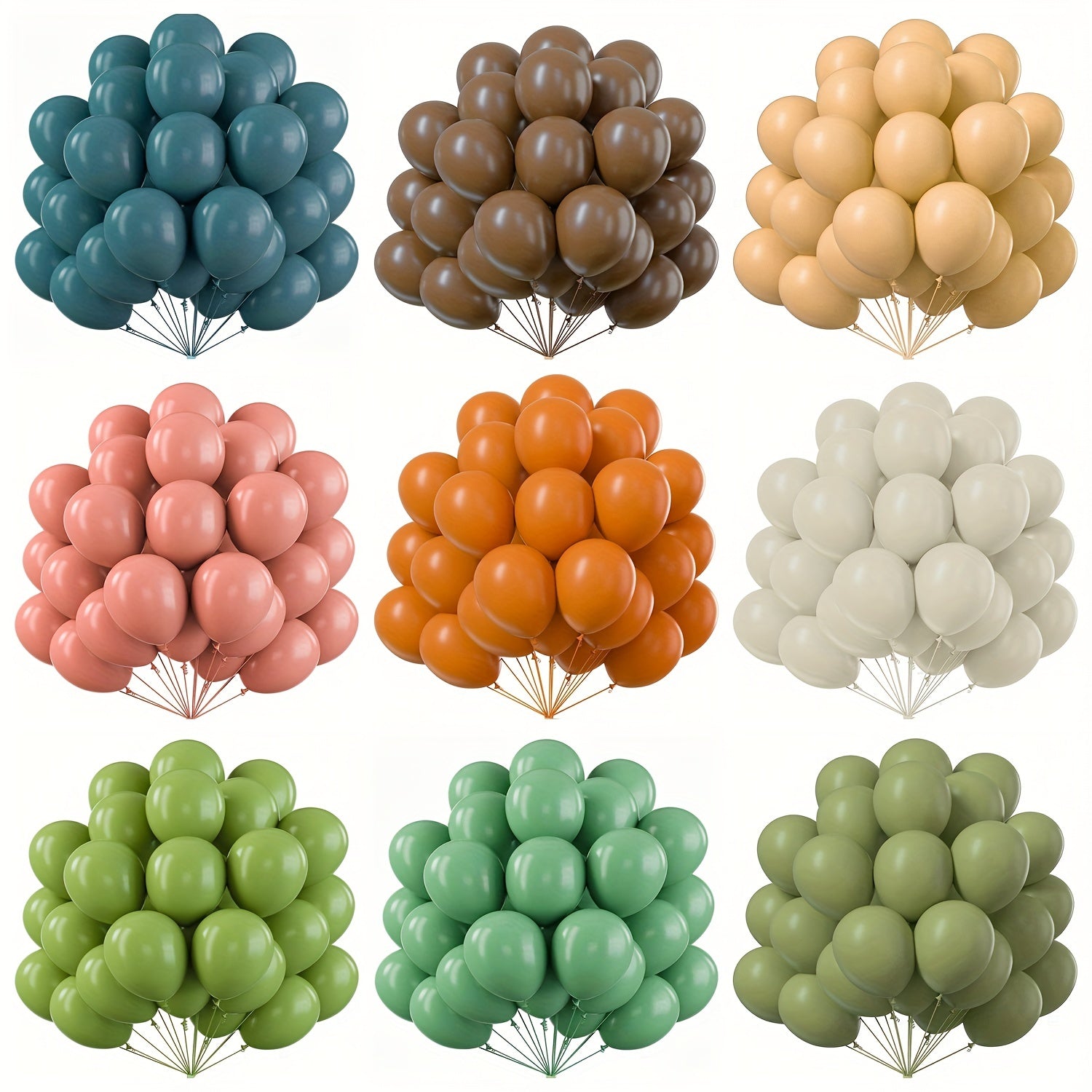 Set of 30 retro color latex balloons, 25.4cm each, for party decorations. Great for birthdays, weddings, anniversaries, and Valentine's Day.