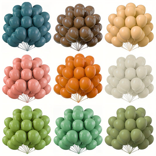 Set of 30 retro color latex balloons, 25.4cm each, for party decorations. Great for birthdays, weddings, anniversaries, and Valentine's Day.