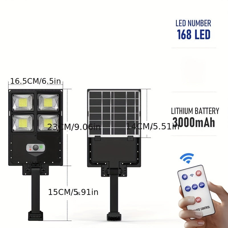 Solar powered outdoor street light with high brightness and human body induction for rural areas.