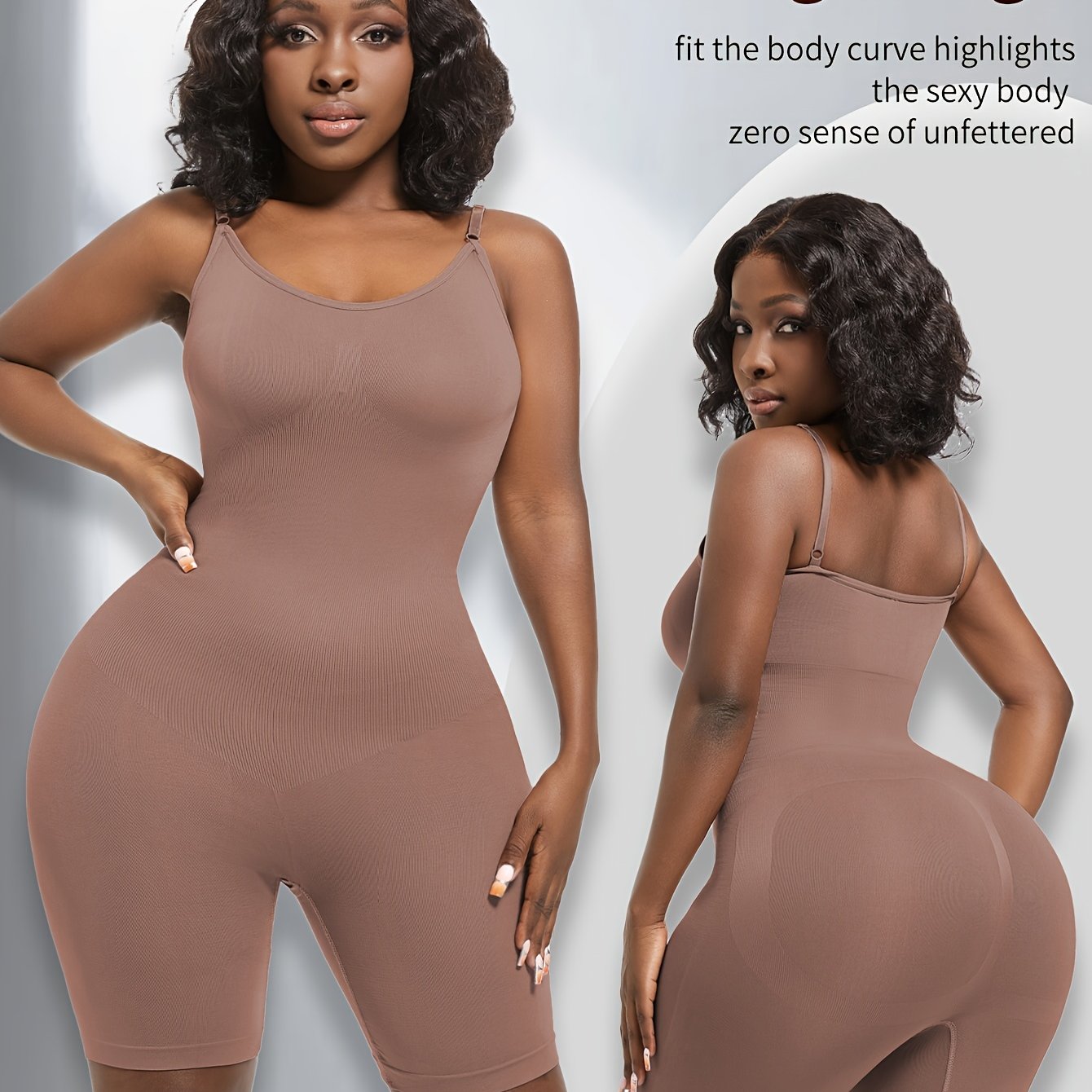 Women's shapewear for tummy, waist, and butt lifting in large sizes.