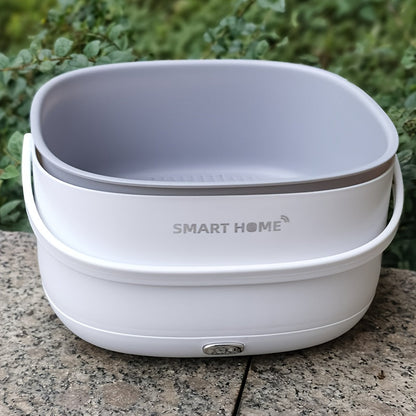 The Smart Home Automatic Fruit and Vegetable Washer is a portable, multifunctional cleaning machine designed to preserve nutrients. This battery-operated device (2 AA batteries not included) is food contact safe, making it ideal for dining and food