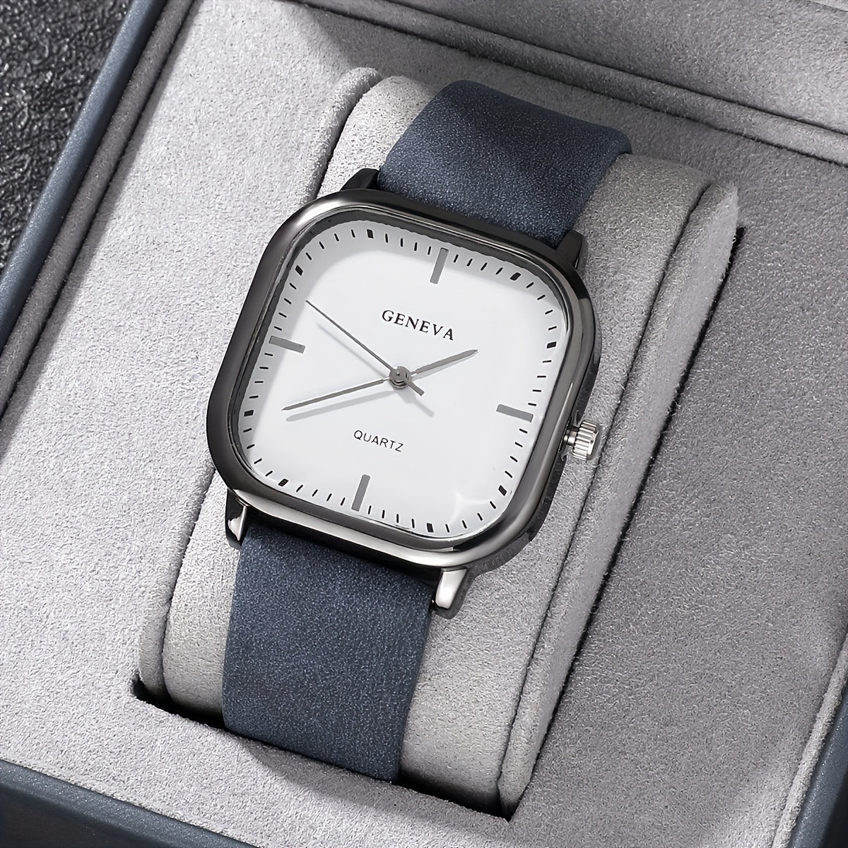 Men's Simple Business Square Quartz Watch - Perfect for Men's Accessories