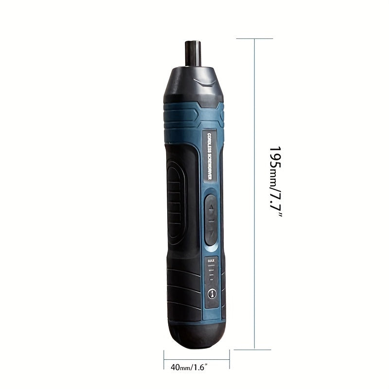 3.6V cordless lithium screwdriver with 4 torque settings.