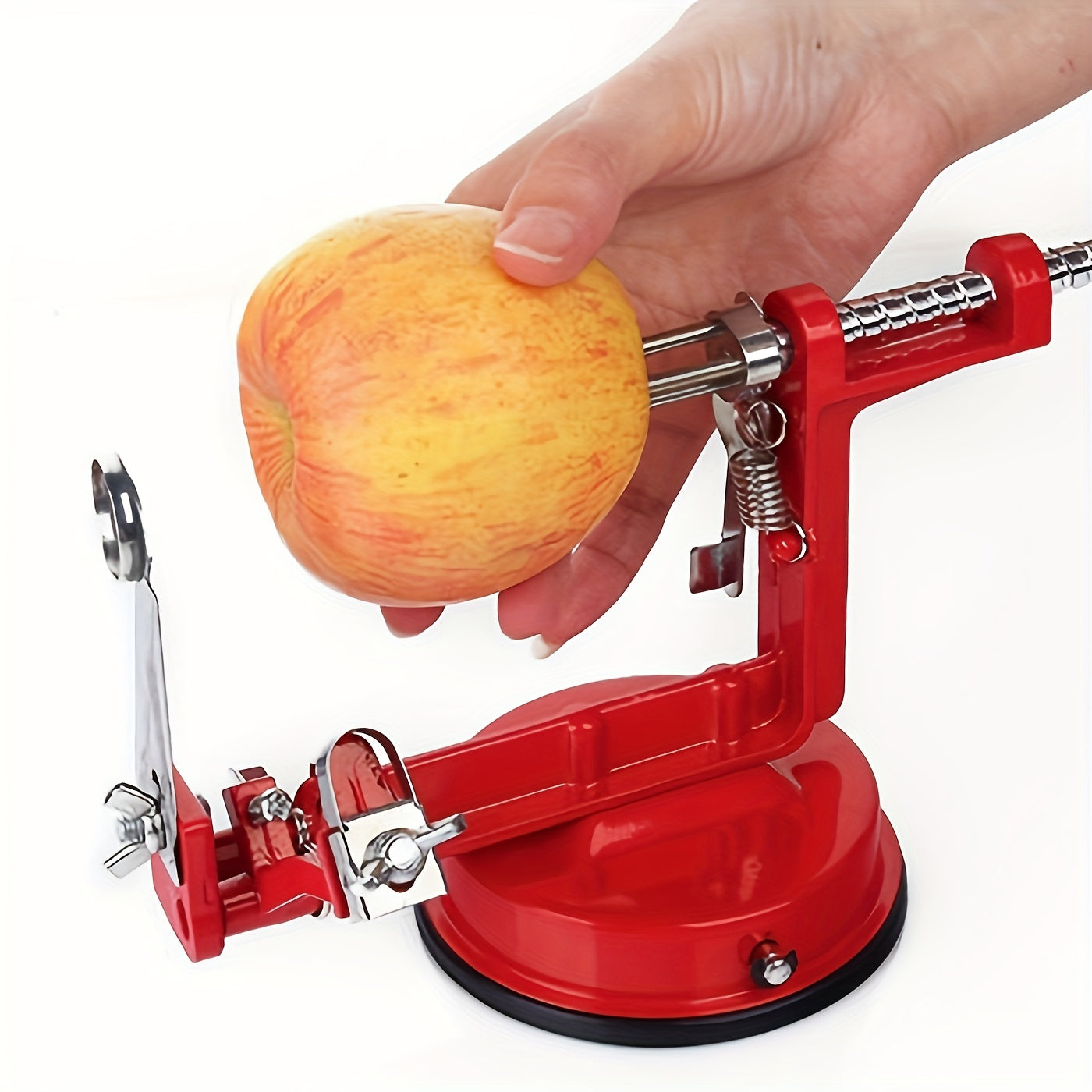 Get your hands on the versatile 1pc 3 In 1 Fruit Peeler And Slicer - ideal for peeling and slicing fruits like pear, potato, and apple! This multi-functional manual peeler is a must-have household artifact measuring 29.97cm*9.91cm. Enhance your kitchen