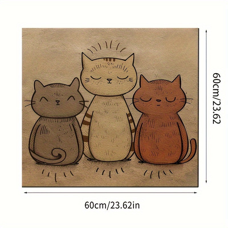 1pc Cute Cat Pet Placemat for Cats and Dogs, Suitable for All Seasons and Easy to Care.