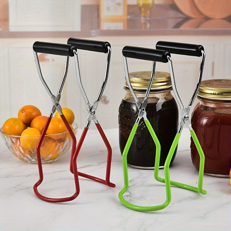 Cook and serve safely with this durable Stainless Steel Kitchen Gripper! This multi-functional tool features an anti-scald design and non-slip grip, making it perfect for handling cans and dishes with ease. It also doubles as a can opener and bottle