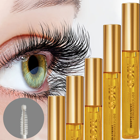 5pcs Eyelash serum, nourishes and enhances eyelashes, for lively eyes.