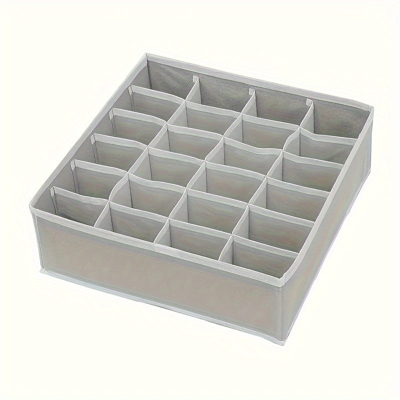 Organize socks, underwear, bras, and ties with this collapsible 24-cell organizer for your drawers.