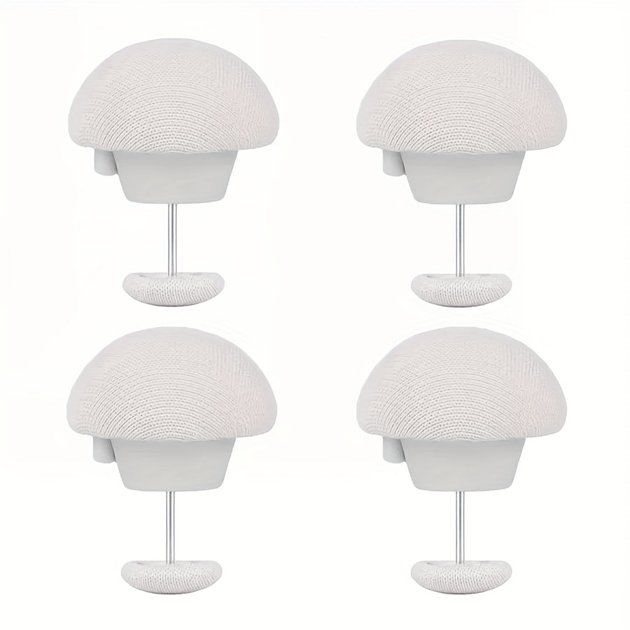 Ensure a comfortable sleep with our 4-Pack Mushroom Shaped Duvet Clips. These clips feature an easy one-key unlock system for quick assembly, invisible design for sleek styling, and are made with pure fabric for a luxurious feel. Spot-clean care makes