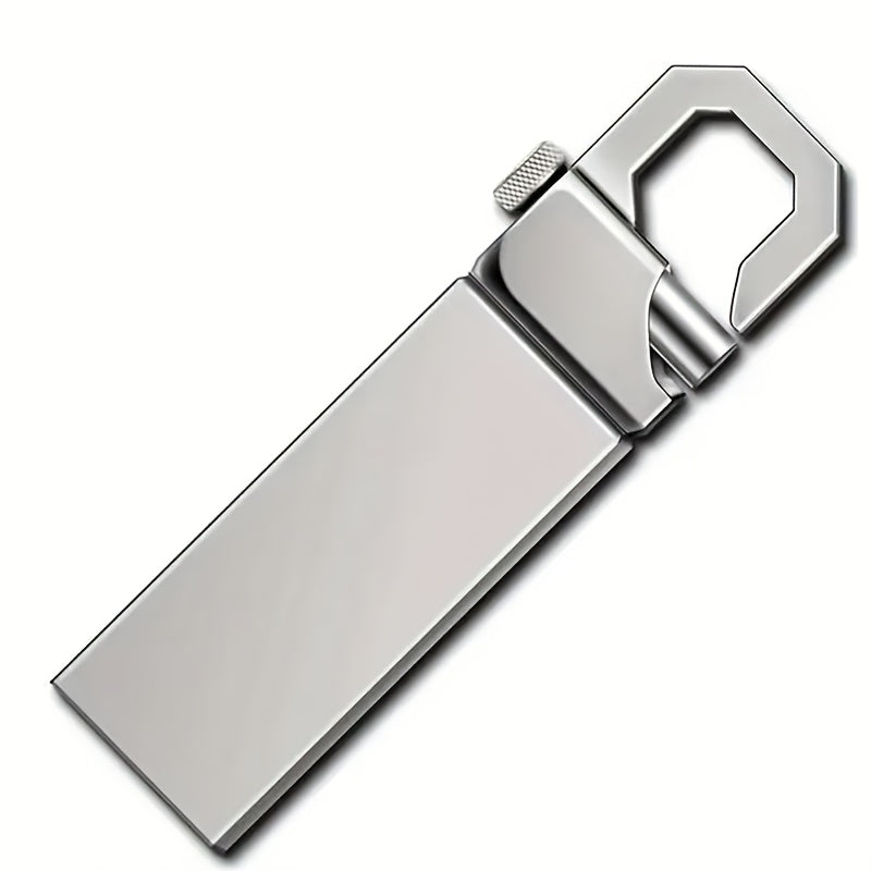 Metal USB flash drive with storage