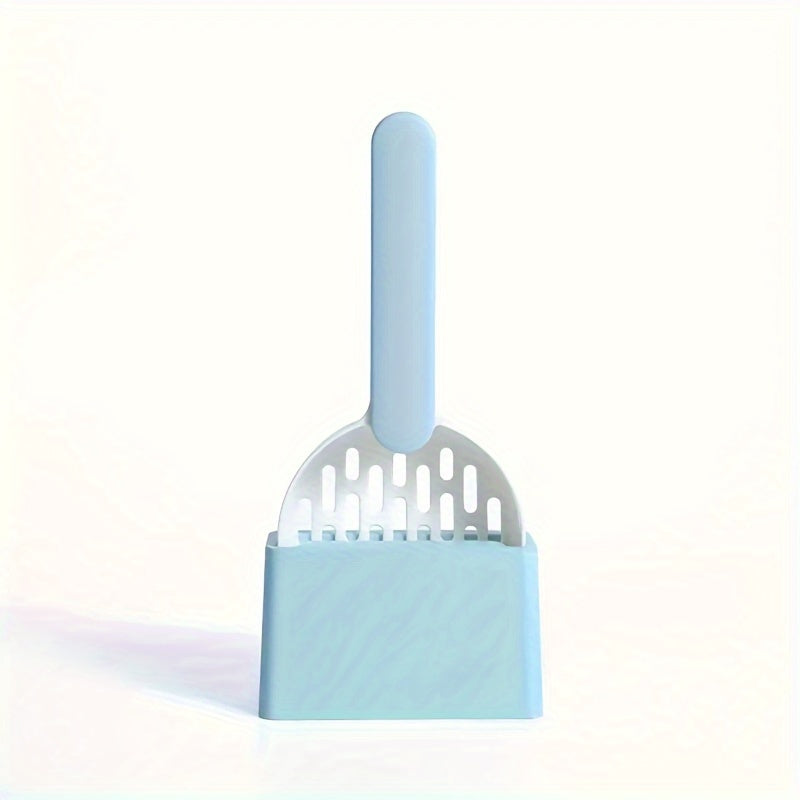 Large and small cat litter shovel set for pet toilet cleaning.