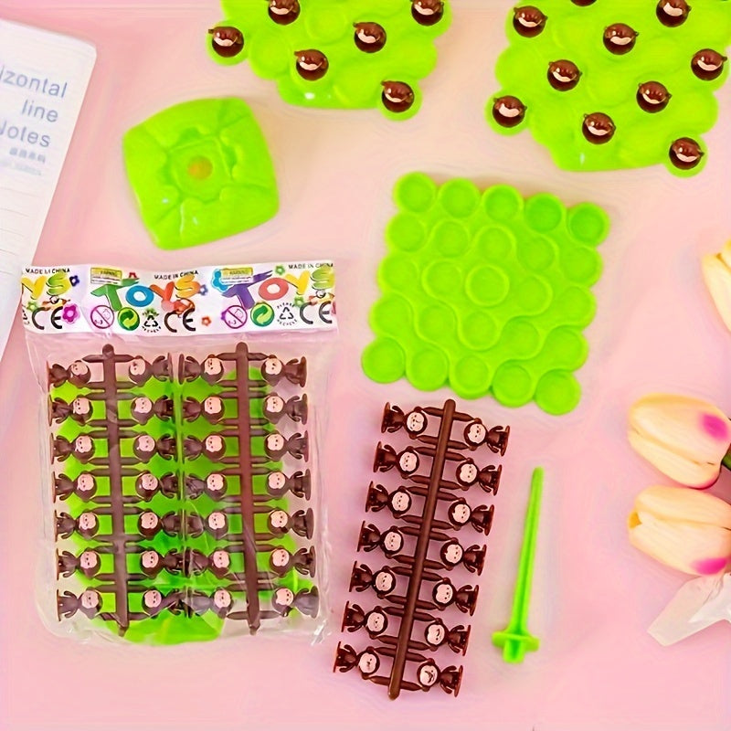 Interactive balancing game for two players involving a monkey-themed tree focus training puzzle set. Suitable for children and includes randomly selected pieces.