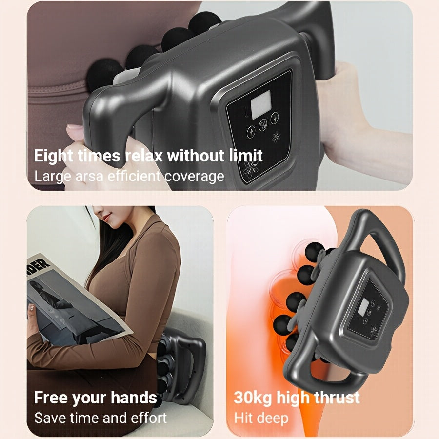 Myofascial Massage Gun with 16 massage heads, powerful and portable, ideal for home or travel, great gift for friends and family, perfect for Valentine's Day.