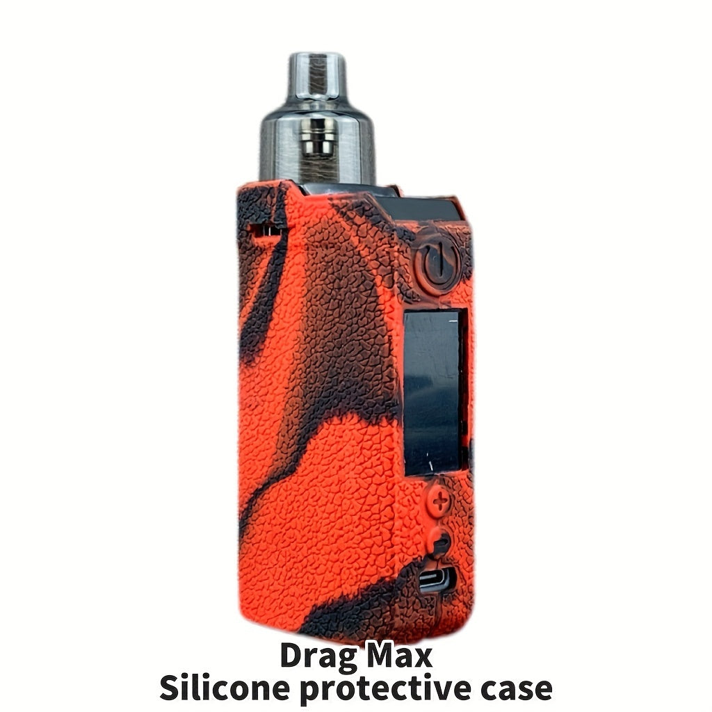 DRAG MAX Silicone Protective Case: Textured Soft Shell, Shockproof Cover for Voopoo E-Cigarettes