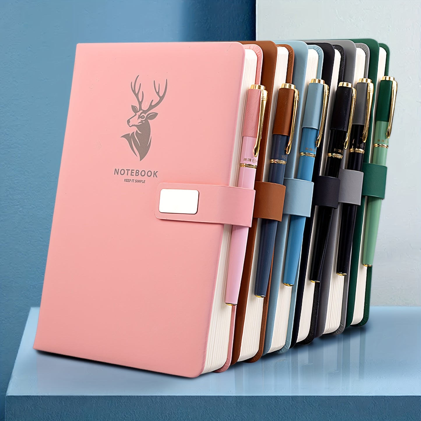 A5 journal with magnetic closure, 160 pages. Ideal for students and office use. Great for senior student diaries and office records. Made of premium faux leather.