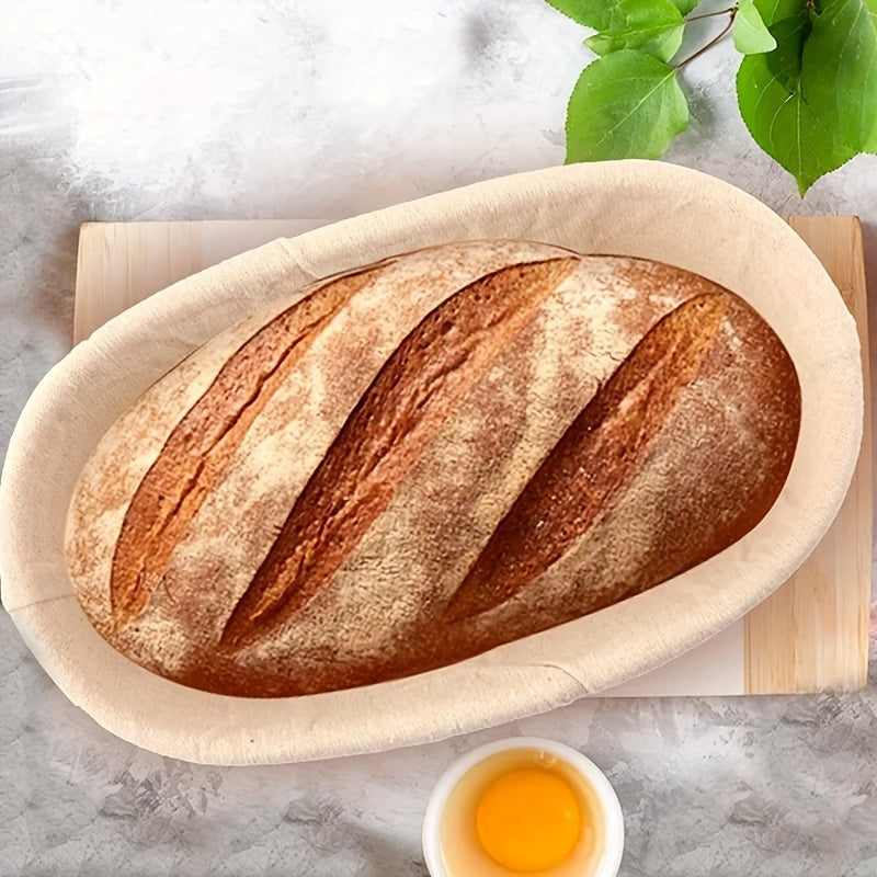 Newly designed Rattan Bread Proofing Basket Set ideal for both Professional and Home Bakers. Food-Safe Dough Fermentation Tools included in the Set for perfect Sourdough loaves.