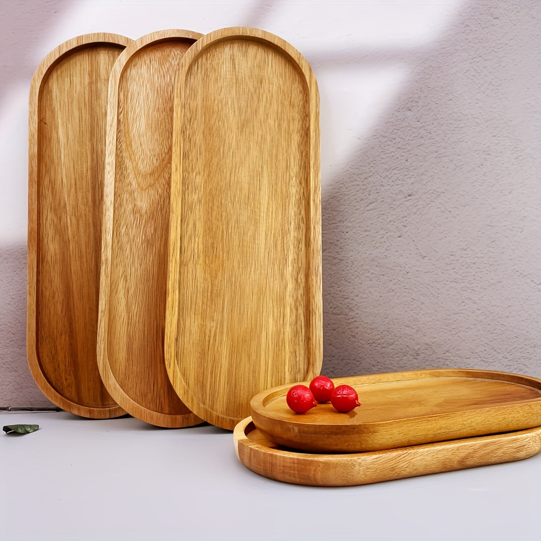 Wooden breakfast serving tray, food-safe, perfect for serving a variety of foods, ideal gift.