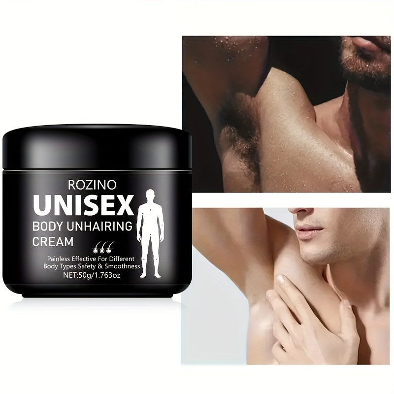 50G Men's hair removal cream designed to effectively remove hair without residue, enhancing masculine charm.