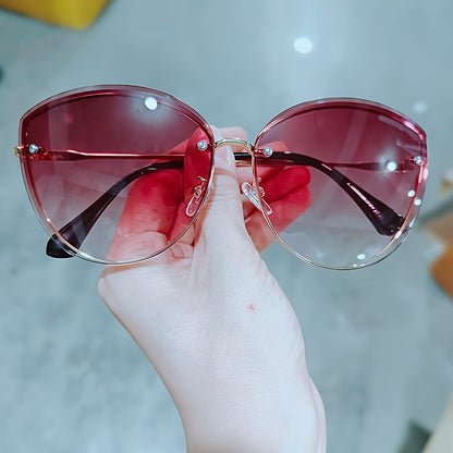 Korean summer fashion glasses with ocean film, cat eye design