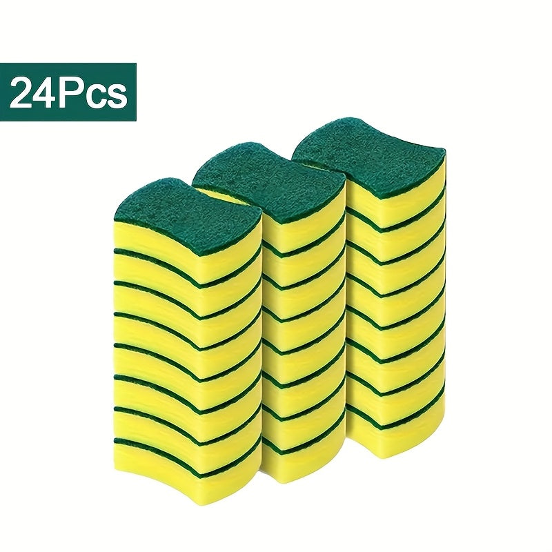 A versatile cleaning sponge with dual-sided scrubbing capability, perfect for all your home cleaning needs. This high-quality kitchen sponge is durable and non-scratch, ensuring efficient cleaning while being gentle on surfaces. With high absorbency